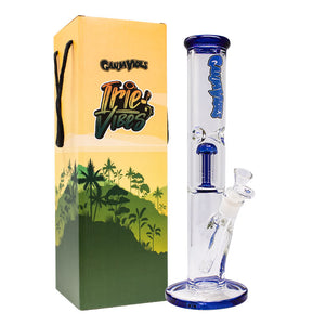 Open image in slideshow, Ganjavibes Single Tree Percolator 14 Inches Glass Bong By Irie Vibes
