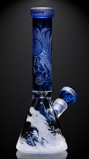 Open image in slideshow, Blood Feud 11″ Beaker Bong with Collins Perc
