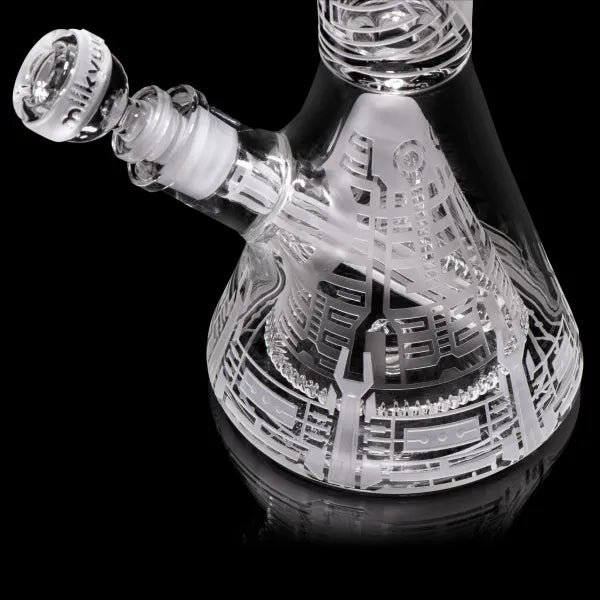 Nuclear Reactor 14″ Clear Beaker Bong with Collins Perc
