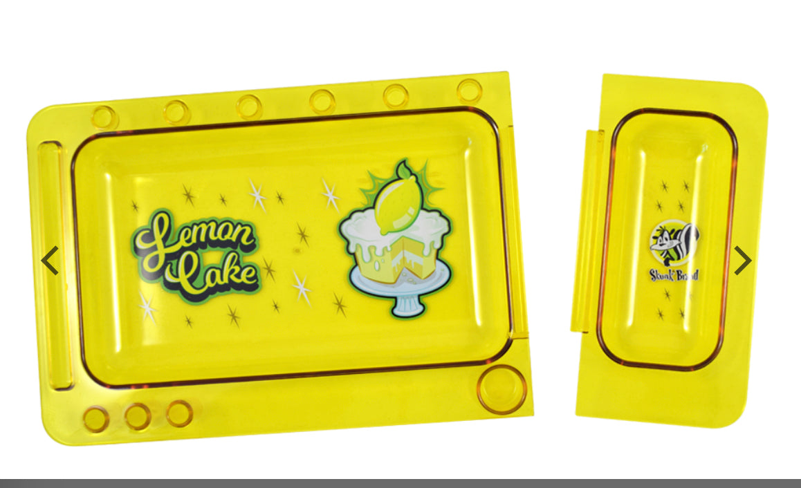 Skunk Brand Translucent Lemon Cake Rolling Tray