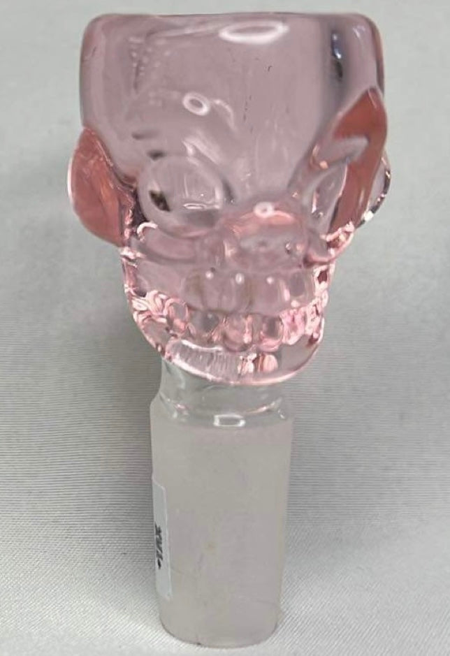14mm Pink skull bowl