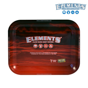 Open image in slideshow, ELEMENTS RED METAL ROLLING TRAY
