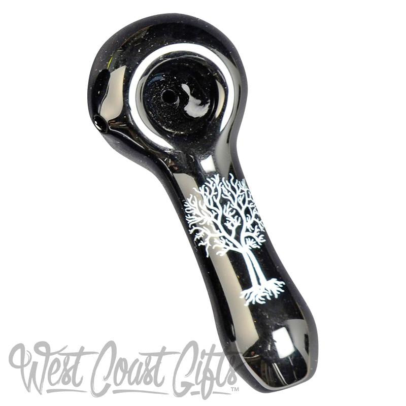 Red Eye Glass Monochrome Tattoo Decal Hand Pipe