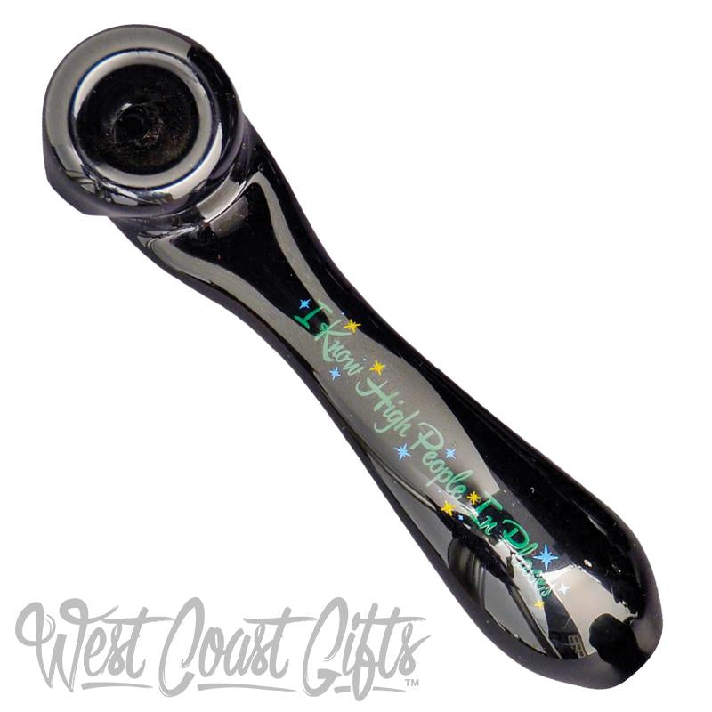 Red Eye Glass Black Sherlock Hand Pipe
