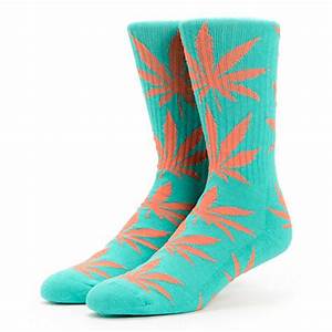 Cannabis Leaf Print Socks
