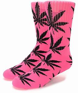 Cannabis Leaf Print Socks
